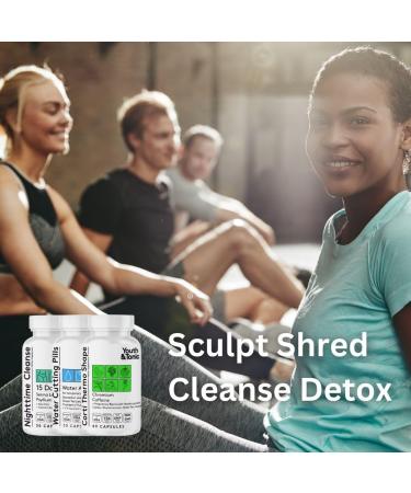 Youth & Tonic Water Cutting Pills - Natural Diuretic for Fluid Retention & Swelling Relief | 30 Capsules for Men & Women - Buy Online on GoSupps.com