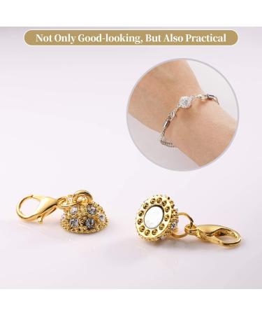 Aiskaer 16 Pcs Magnetic Lobster Clasps for Jewelry - Rhinestone Ball Style, Necklace Bracelet, Cylindrical and Ball Tone - Buy Online on GoSupps.com