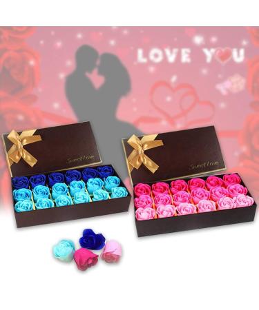 Bibabala Box of Flora Scented Roses Bath Soap | Rose Petals Body Soap Gift Box for Valentine's Day & Anniversaries - Perfect Gift for Her - Buy Online on GoSupps.com