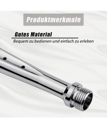 2x Enema Shower Angle Bar Attachment - Metal Intimate Anal & Vaginal Shower Set for Men & Women - Optimal Bathroom Enema Solution - Buy Online on GoSupps.com