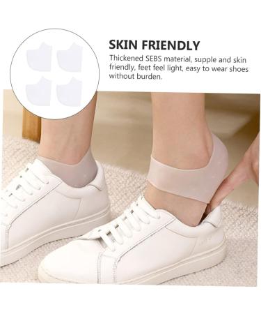 FRCOLOR 4pcs Heel Silicone Pads - High Heel Insoles & Toe Protectors for Men & Women | Anti-Crack Cushioning - Buy Online on GoSupps.com