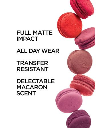 L'Oreal Paris Infallible Pro Matte Les Macarons Scented Liquid Lipstick - Guava Gush 0.21 fl oz | Longwear, Waterproof, Smudge Proof - Buy Online on GoSupps.com