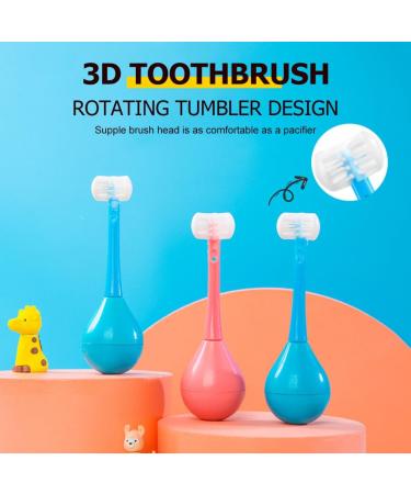Gleavi 2ST Tumbler Toothbrush & Silicone Whole Mouth Toothbrush - Baby Soft Manual Training U-Type Toothbrush for Optimal Oral Care - Buy Online on GoSupps.com