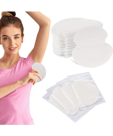 60 Pcs Armpit Sweat Pads, Underarm Sweat Pads for Women and Men Pure Cotton Disposable Underarm Pads Sweat Absorption Comfortable Extra Adhesive Unflavored, Non Visible