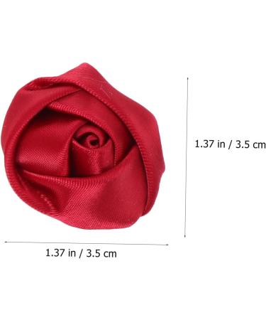 Housoutil 80 Pcs Headwear Material Hair Barrettes 3d Satin Rose Diy Headbands Making Accessories Bride Wedding 3.5X3.5cmx4pcs Assorted Colorx4pcs - Buy Online on GoSupps.com