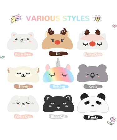 Homewins Plush & Silk Sleep Mask for Women | Light-Blocking Unicorn Eye Mask for Comfortable Sleep & Parties - Buy Online on GoSupps.com