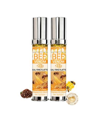 Helbr Bee Venom Firming Eye Cream 2PCS Anti-Aging Firming Lifting & Hydrating Bee Venom Cream for All Skin Types Bee Venom Skin Treatment to Reduce Wrinkles and Fine Lines 1.04oz