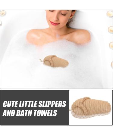 FOMIYES Bath Back Shower Scrubber - Exfoliating Loofah Sponge & Funny Slipper Shaped Body Washing Pad | Best Bathroom Accessories for Deep Cleansing - Buy Online on GoSupps.com