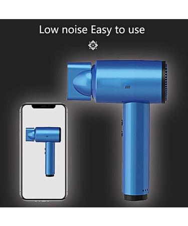 Portable Wireless Hair Dryer 5000mAh Rechargeable Cordless Hair Dryer 6 Modes Hot/Cold Air Travel Blow Dryer for Camping Fine Arts Travel Outdoor Care Salon Tool Blue - Buy Online on GoSupps.com