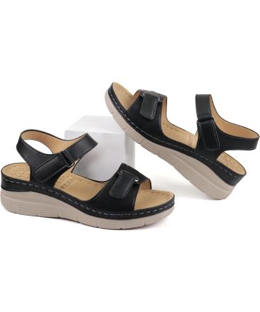 Buy Ortho+rest Women's Comfortable Walking Sandals | Orthotic Arch Support | Stylish Black Dress Sandals - Perfect for All-Day Comfort - Buy Online on GoSupps.com
