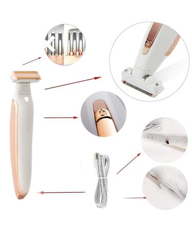 Beorol Body Ladies Shaver Replacement Heads - Smooth & Precise Shaving Blades - 3 Heads, 1 Brush, 1 Charger Included - Buy Online on GoSupps.com