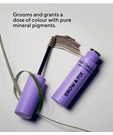 M DARA GROW & FIX Tinted Eyebrow Gel 4 ASH BROWN - Tints Eyebrows With Natural Mineral Pigments Adds Volume & Hold Promotes Eyebrow Growth 4.25ml - Buy Online on GoSupps.com