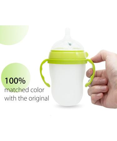 Comotomo Baby Bottle Handles - Pack of 2 Green, Compatible with 5oz & 8oz Bottles - Buy Online on GoSupps.com