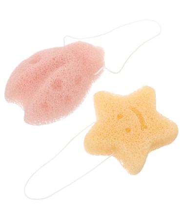 STOBAZA 2pcs Konjac Face Wash Facial Konjac Sponge Konjac Baby Sponge Loofah Scrubber Sponge Kids Konjac Sponge Kids Bath Sponges Exfoliating Body Puff Portable Child Konjac Flour Toy