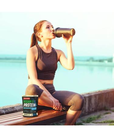 Body Attack Vegan Duo Protein 1000g - Vanilla | 33 Portions EAAs & BCAAs Sugar-Free Eco-Friendly Zip-Lock | Made in Germany - Buy Online on GoSupps.com