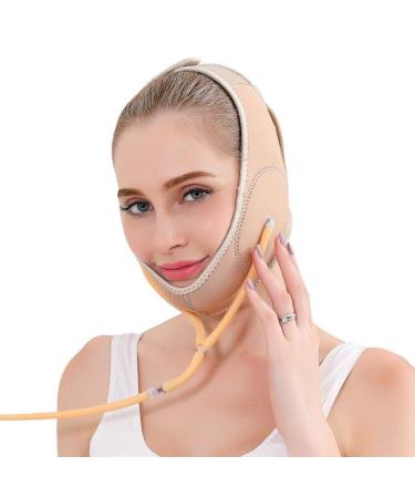 Face-Lift Face S sleep face lift massage device V-line cheek bands to improve beauty inflatable face lift bandages face shaper care beauty tool air press lift up belt black face flesh