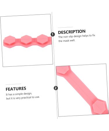 Magiclulu 10 pc Masking Hooks & Lanyard | Mask Holder Ear Protector Tape & Earrings Buckle | Pink - Buy Online on GoSupps.com