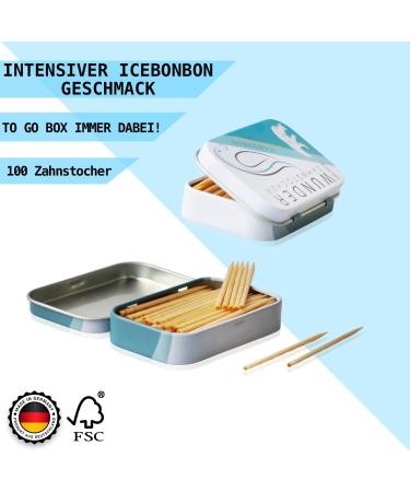 Flavoured Toothpicks for Fresh Breath and Teeth Cleaning - Sugar-Free Vegan Icebonbon - Stop Nail Biting - Chewing Gum Plastic-Free - Ice Candy - Buy Online on GoSupps.com