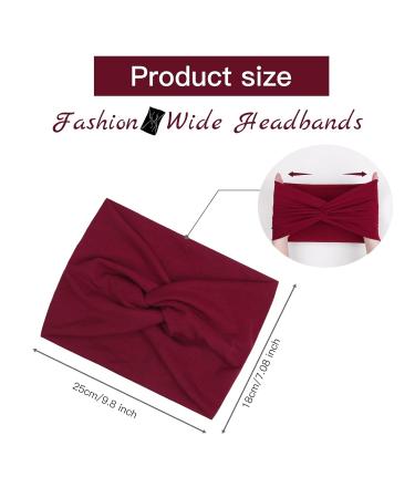 Stylish Boho Hair Bands for Women | Extra Wide Elastic Headbands | Trendy Hair Accessories for Girls - Buy Online on GoSupps.com