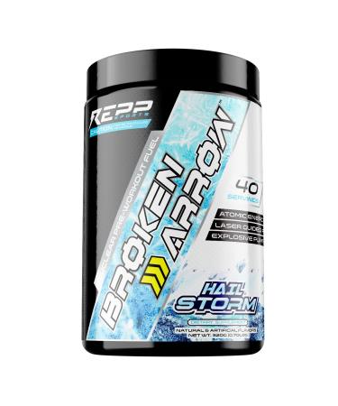 REPP Sports Broken Arrow Extreme Pre-Workout | Intense Energy and Endurance Support (Hail Storm, 20/40 Servings)
