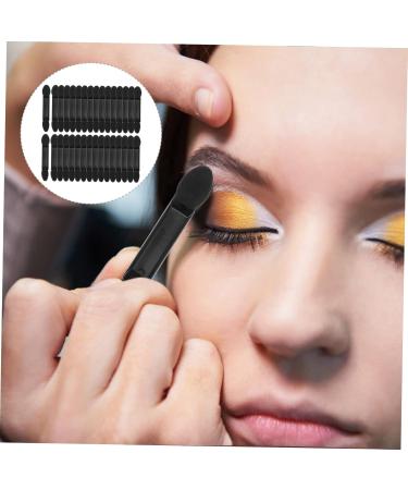 FOYTOKI 100pcs Women Eyeshadow Brush Small Eyeshadow Blending Brush Eye Makeup Sponge Makeup Brushes Black - Buy Online on GoSupps.com