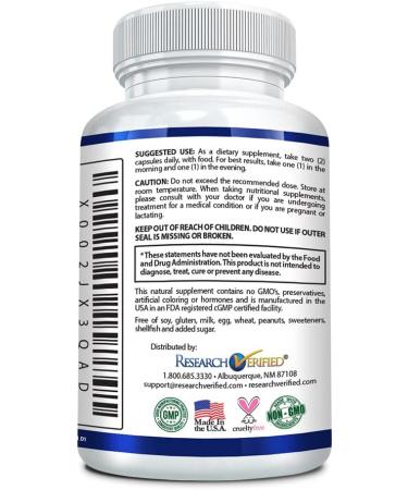 Research Verified Blood Booster - Natural BP & Heart Support - 60 Capsules - Buy Online on GoSupps.com
