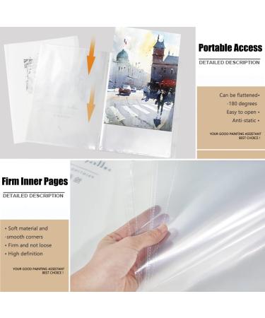 A3 Diamond Painting Storage Book - 30 Pages, Clear Pockets, Art Portfolios, Letter Album Folder - Green - 11*17in/44 X 32.5cm - Buy Online on GoSupps.com