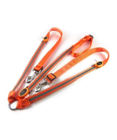 Kenyaw LED horse harness horse harness horses chest strap Robust and comfortable safety equipment Best visibility when riding for visible horse (orange)