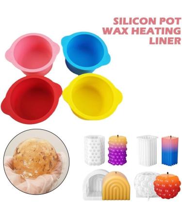 YXRRRving Silicone Pot for Wax Warmer | Non-Stick Coated Reusable Bowl & Stirring Stick | Melting Wax Tools in Pink/Blue | International Shipping Available - Buy Online on GoSupps.com