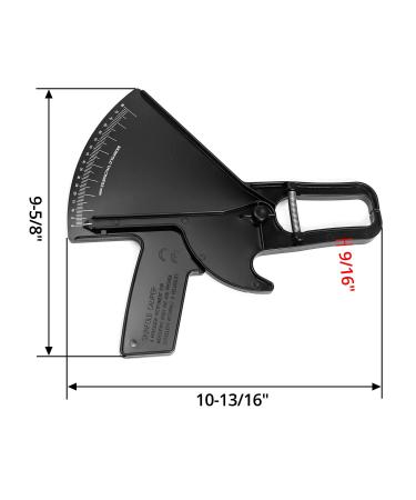 QWORK Caliper K rperfettzange Pr zises K rperfettmessger t f r internationale Nutzer | Fettzange f r Fitness und Gesundheit - Buy Online on GoSupps.com