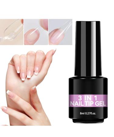 Nail Glue Gel | 8ml Odorless Adhesive - Base Gel - For Beginners and Professionals in Salons and at Home for Manicures and Nail Care for Weddings and More - Buy Online on GoSupps.com