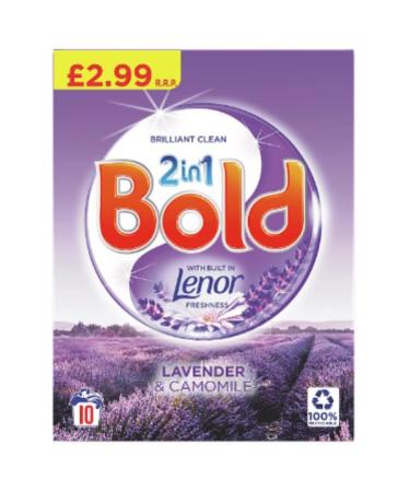 Bold 2in1 Washing Powder Lavender & Camomile 650g 10 Washes x Case of 6 Washing Powder Lavender Camomile