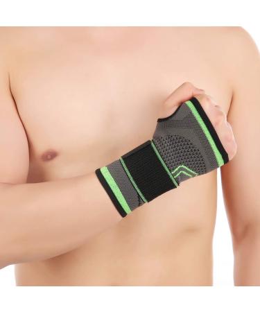 Mumian 2PCS Compression Wrist Support Sleeve with Adjustable Compression Strap for Carpal Tunnel  Tendonitis  Wrist Pain Nylon L - Buy Online on GoSupps.com