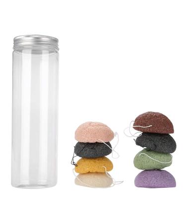 Angrek Konjac Sponge Set - 8 Natural Facial & Body Cleansing Sponges for Gentle Peeling & Care - Eco-Friendly Skincare - Buy Online on GoSupps.com