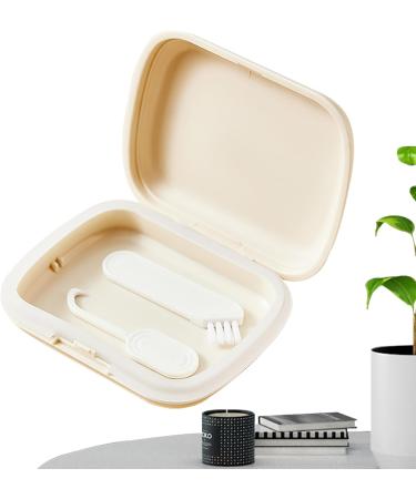 Retainer Holder ETUI | Portable Storage Box for Retainer Tooth Clips | Hygienic Orthodontic Protection - Slim Milky White - Buy Online on GoSupps.com