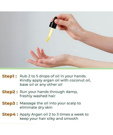 Cold Pressed Pure Argan Oil - Moroccan Face Hair & Skin Serum | Anti-Aging Unrefined Sulphate & Paraben Free - 30ml - Buy Online on GoSupps.com