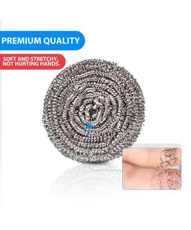 12 Pack Steel Wool Dish Scrubber 30g Steel Wool Scrubber Pad Used for Dishes Pans Pots and Ovens. Easy to Scoure for Tough Kitchen Cleaning. - Buy Online on GoSupps.com