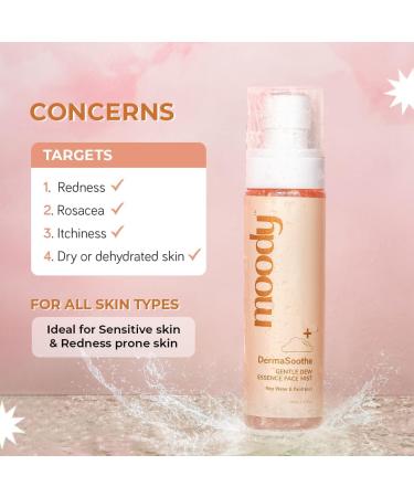 Moo dy DermaSoothe Brightening Face Mist & Essence Toner | Rice & Ceramides | Vegan Alcohol-Free for Clear Glass Skin | 110ml - Strengthen Skin Barrier & Hydrate - Buy Online on GoSupps.com