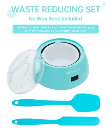 Charites Professional Wax Warmer with Silicone Pot & Spatulas - Electric Hard Wax Heater for Hair Removal - 110V Aqua Warmer Set - Buy Online on GoSupps.com