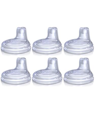 Nuby Sippy Gripper Cup Replacement Spouts - 6 Count 6 Count (Pack of 1) - Buy Online on GoSupps.com