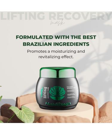 Perola Negra Recovering Mask - Frizz Control & Antioxidant Action with Hyaluronic Acid | 9.87 oz - Shop Internationally - Buy Online on GoSupps.com