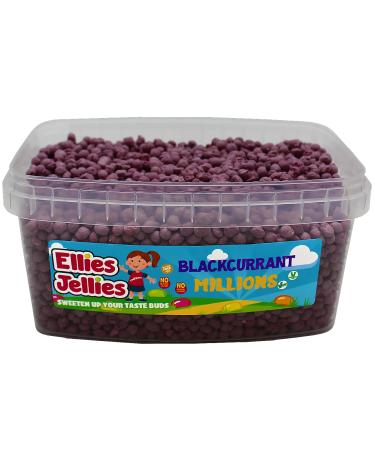 Ellies Jellies Blackcurrant Millions 949g Rectangle Tub