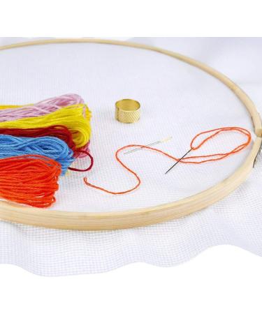 Caydo 12-Piece 6 Inch Bamboo Embroidery Hoops Set for Cross Stitch and Needlecraft - Buy Online on GoSupps.com