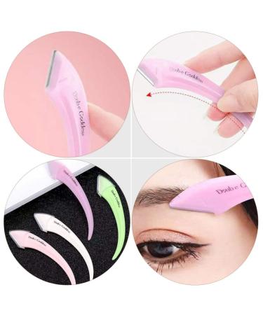 Beaupretty Eyebrow Tools - 4 Pieces Face Razor Set for Women | Travel Brow Shaver & Trimmers | Perfect Retouching Makeup Accessories - Buy Online on GoSupps.com