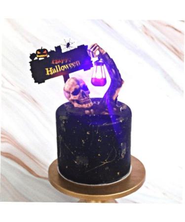 1 Set Halloween Cake Topper Cake Decorations Ghost Skull Cake Decorations Cupcake Topper for Halloween Party Supplies Decor - Buy Online on GoSupps.com