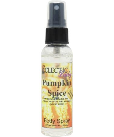 Pumpkin Spice Body Spray (Double Strength) 2 ounces Body Mist for Women with Clean Light & Gentle Fragrance Long Lasting Perfume with Comforting Scent for Men & Women Cologne with Soft Subtle