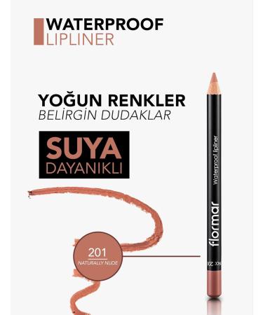 Flormar Waterproof Lipliner 201 Naturally Nude | Long-lasting Lip Color for Women - Shop Internationally - Buy Online on GoSupps.com