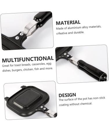 Zerodeko 3pcs Sandwich Skillet Portable Cooker Electric Skillet Bbq Griddle Plate Griddle Pan Double Sided Pan Sandwich Maker Pan Bbq Egg Double Sided Pot Household Aluminum Alloy - Buy Online on GoSupps.com