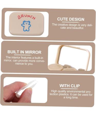 Buy SWOOMEY 4-Piece Cute Glasses Case Set - Color Care Box & Travel Case - Beige - Perfect for International Shipping! - Buy Online on GoSupps.com
