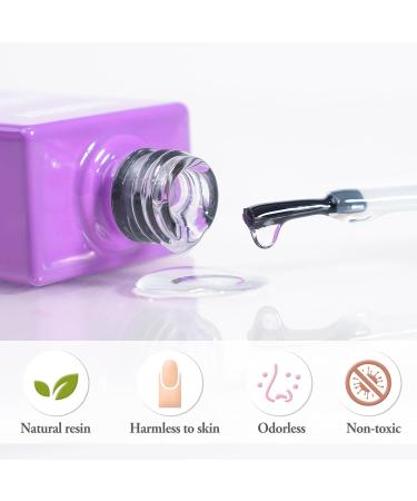 FZANEST Gel Top Coat Diamond- 15ml No Wipe Top Coat Clear Gel Nail Polish High Gloss Mirror Shine Soak Off UV LED Gel Finish Long Lasting - Buy Online on GoSupps.com